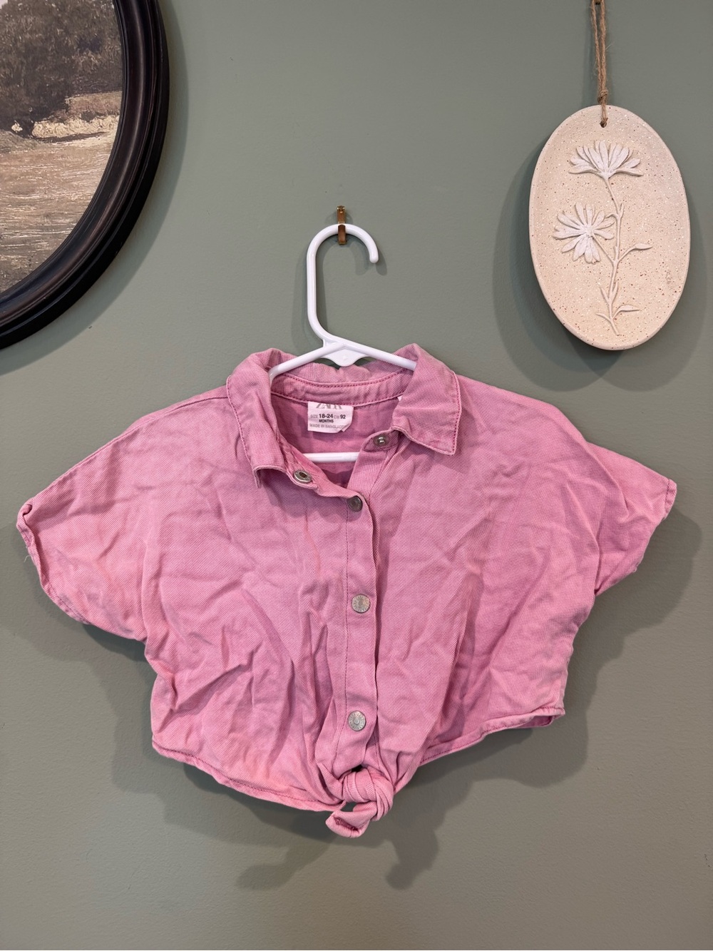 ZARA denim toddler top
